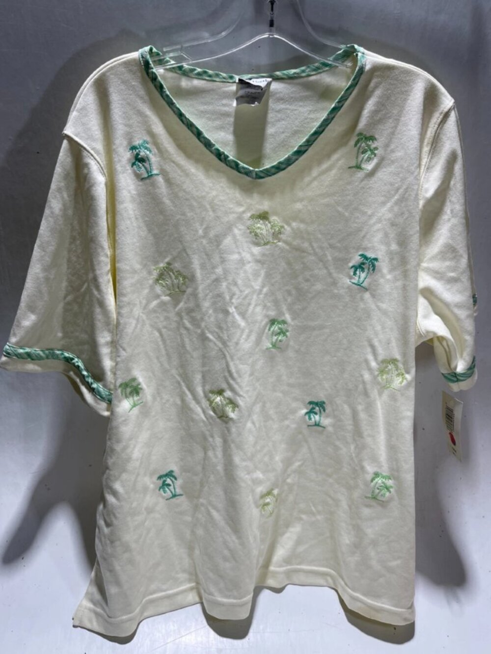 Bon Worth Palm Trees Women's Size Large Shirt